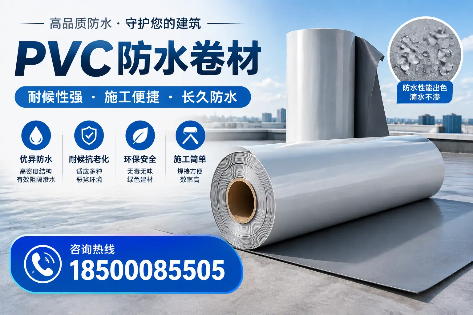 pvc防水卷材在昌江的行业应用前景分析